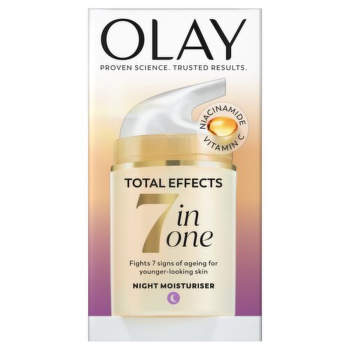 Olay Total Effects 7 in 1 Anti-Ageing Night Cream with Niacinamide & Vitamin C – 50ml