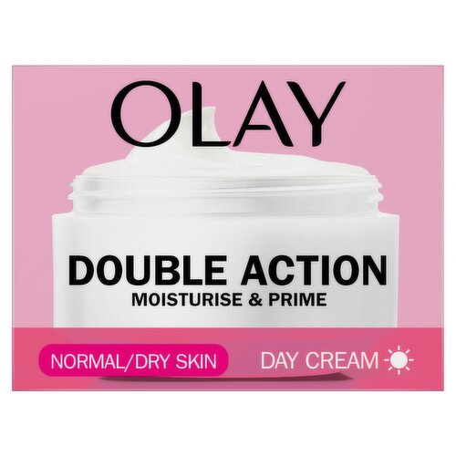Olay Double Action Moisturise & Prime Day Cream, For 24H Hydration,50ml