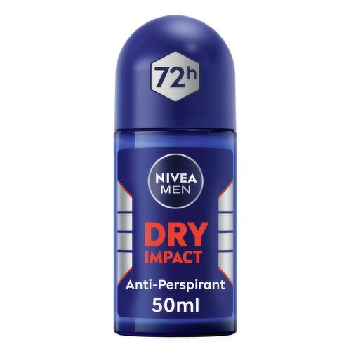 NIVEA NIVEA MEN 72h Dry Impact Anti-perspirant Roll-on 50ml 50ML