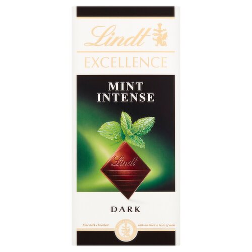 Lindt Excellence Dark Mint Chocolate Bar 100g 