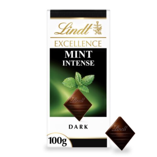 Lindt Excellence Dark Mint Chocolate Bar 100g 