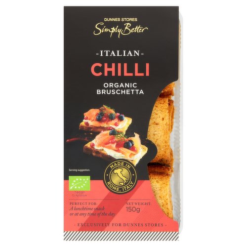 Dunnes Stores Simply Better Italian Chilli Organic Bruschetta 150g