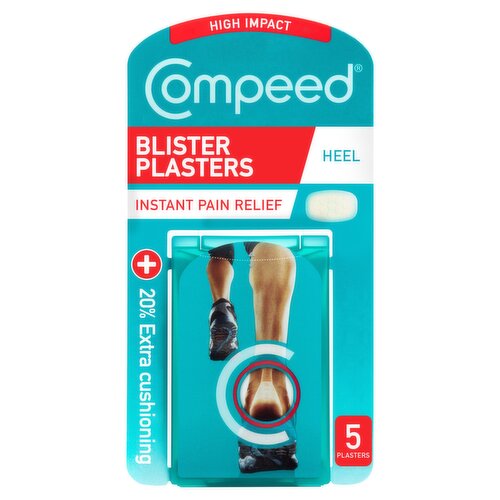Compeed 5 Extreme Hydrocolloid Blister Plasters For Feet - Waterproof Deep Cushioned Plasters For Comfort