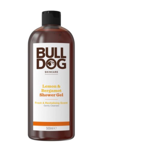 Bulldog Skincare Lemon & Bergamot Shower Gel for Men, Natural, 500 ml