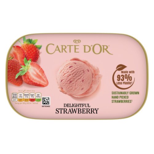 Carte D'or Delightful Strawberry Ice Cream Dessert 900 ml