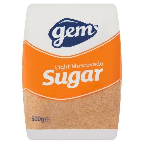 Gem Light Muscovado Sugar 500g