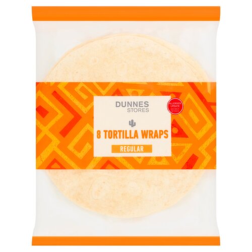 Dunnes Stores 8 Tortilla Wraps Regular 320g