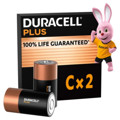 Duracell Plus 100% C 2pk