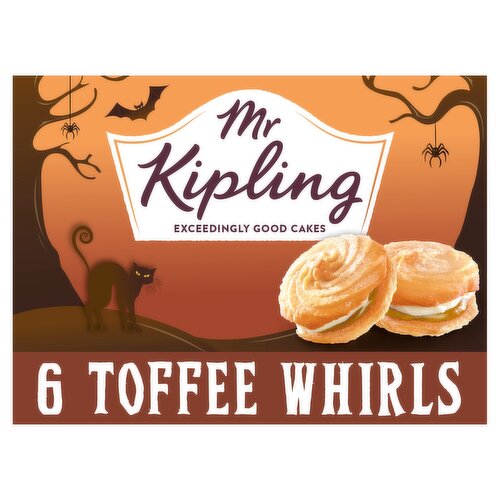 Mr Kipling  Terrifying Toffee Viennese Whirls Halloween Cakes 6 Pack