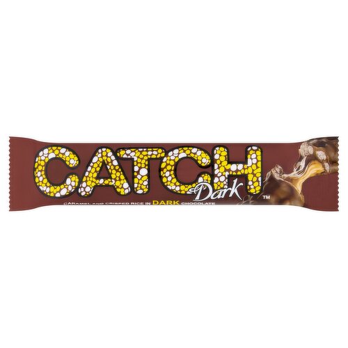Catch Dark Soft Caramel and Crisped Rice in Dark Chocolate 45g