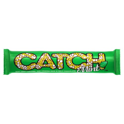 Catch Soft Mint Caramel and Crisped Rice in Milk Chocolate 50g