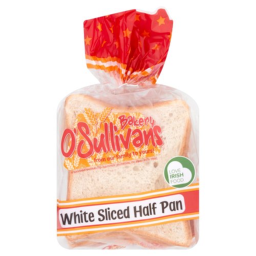 O'Sullivans Bakery White Sliced Half Pan 390g