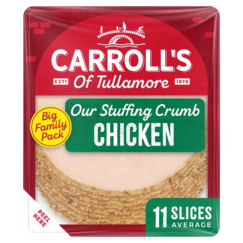 Carroll's of Tullamore Stuffing Crumb Sliced Chicken 210g