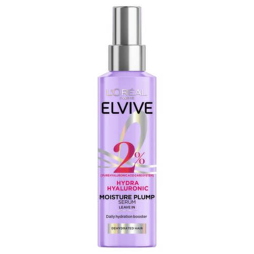 L'Oreal Elvive Hydra Hyaluronic 2% Hair Serum with Hyaluronic Acid, for Dry Hair