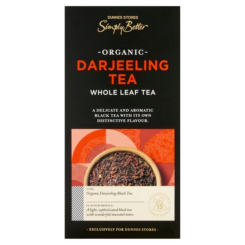 Dunnes Stores Simply Better Organic Darjeeling Tea Whole Leaf Tea 30g