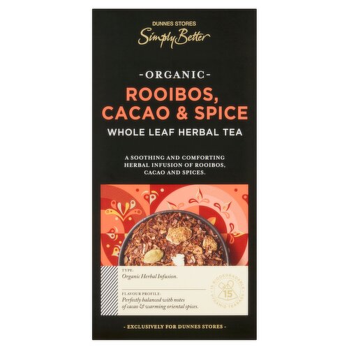 Dunnes Stores Simply Better Organic Rooibos, Cacao & Spice 30g