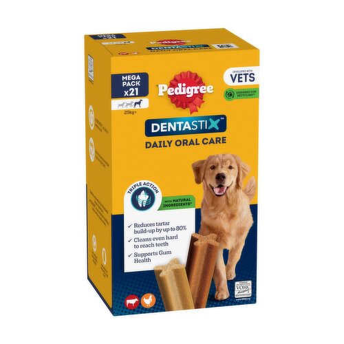 PEDIGREE® DENTASTIX™ Daily Dental Chews Large Dog Treat 21 Sticks