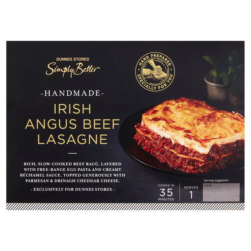 Dunnes Stores Simply Better Handmade Irish Angus Beef Lasagne 450g