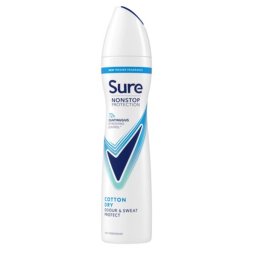 Sure Nonstop Protection Cotton Dry Anti-Perspirant Aerosol 250 ml