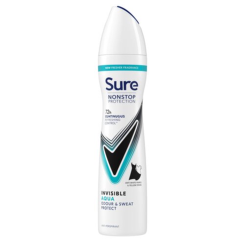 Sure Nonstop Protection Invisible Aqua Anti-Perspirant Aerosol 250 ml