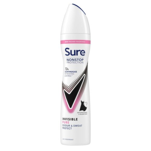 Sure Nonstop Protection Invisible Pure Anti-Perspirant Aerosol 250 ml