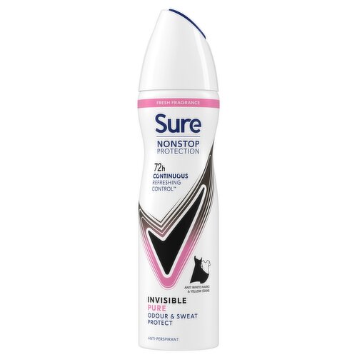 Sure Nonstop Protection Invisible Pure Anti-Perspirant Aerosol 150 ml