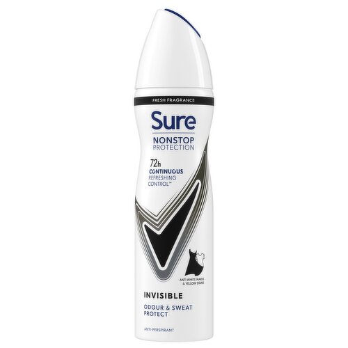 Sure Nonstop Protection Invisible Black & White Anti-Perspirant Aerosol 150 ml