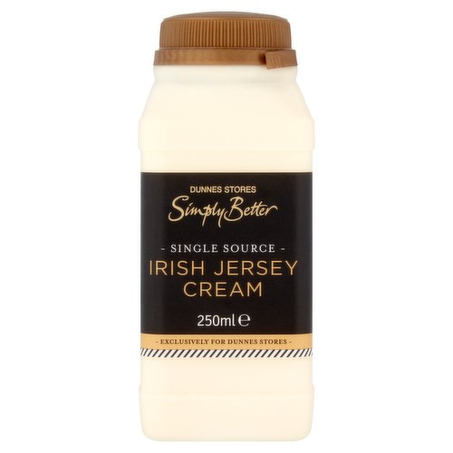 Dunnes Stores Simply Better Single Source Irish Jersey Cream 250ml