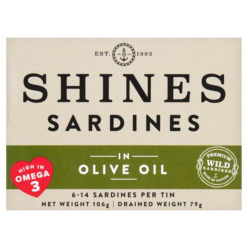 Shines Sardines in Olive Oil 106g