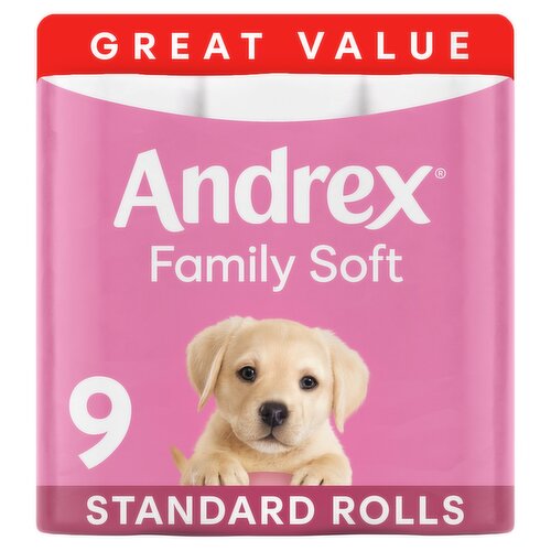 Andrex Family Soft Toilet Tissue 9 Roll