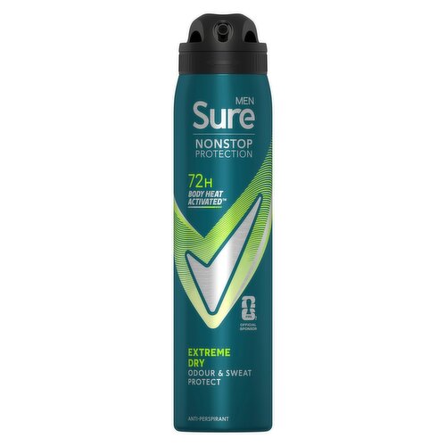 Sure Men Nonstop Protection Anti-Perspirant Aerosol Extreme Dry 250 ml