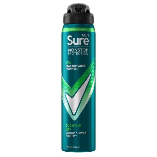 Sure Men Nonstop Protection Quantum Dry Anti-Perspirant Aerosol 250 ml