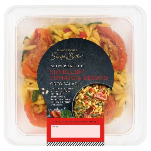 Dunnes Stores Simply Better Slow Roasted Sunblush Tomato & Regato Orzo Salad 210g