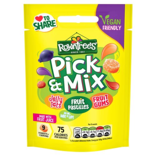 Rowntree's Pick & Mix Sweets Sharing Bag 150g