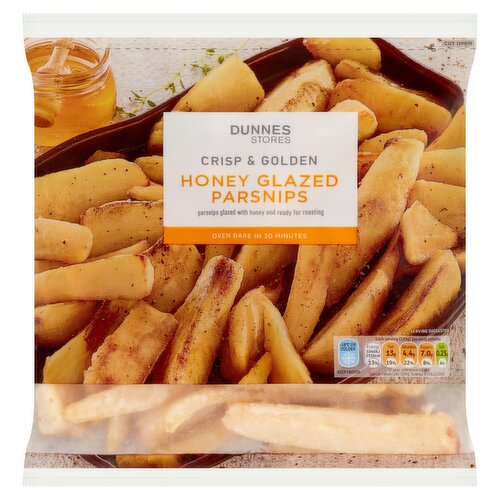 Dunnes Stores Crisp & Golden Honey Glazed Parsnips 600g