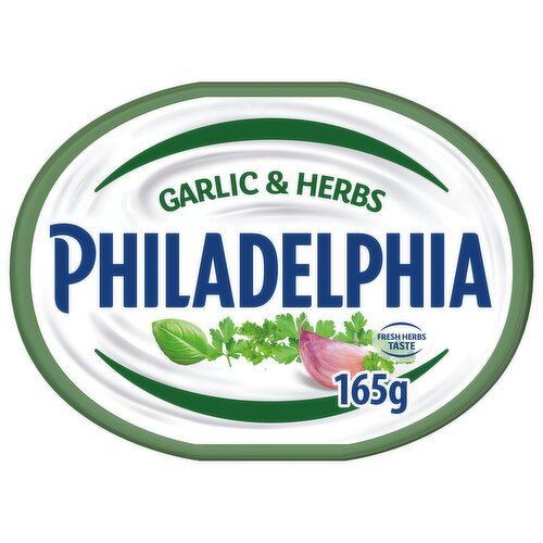 Philadelphia Garlic & Herbs Soft Cream Cheese 165g
