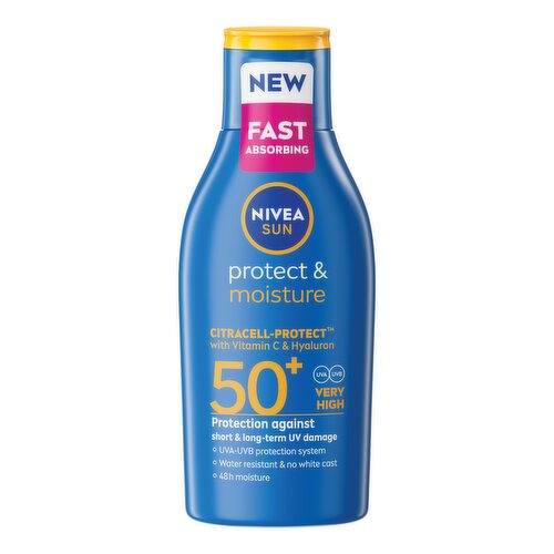 NIVEA Protect & Moisture Lotion Travel size sun cream SPF50+ 100ml 100ML