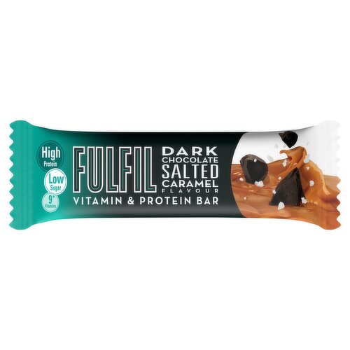 Fulfil Dark Chocolate Salted Caramel Flavour Vitamin & Protein Bar 55g