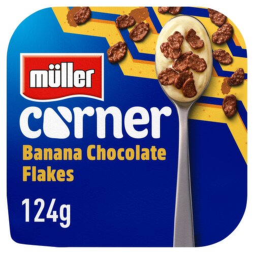 Muller Corner Banana Yogurt with Chocolate Flakes