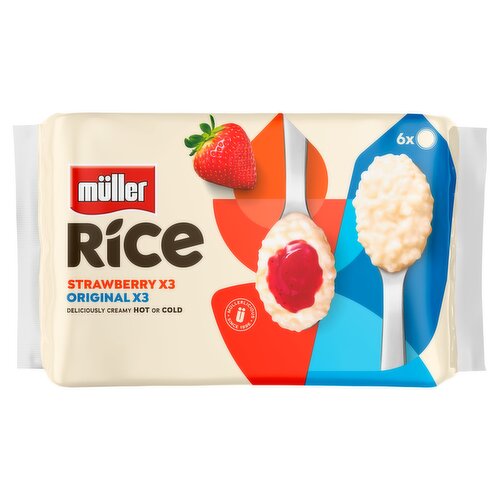 Müller Rice Strawberry & Original Low Fat Desserts