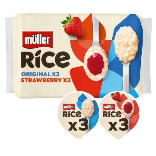 Muller Rice Strawberry & Original Low Fat Desserts