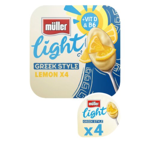 Müller Light Greek Style Lemon 4 x 115g (460g)
