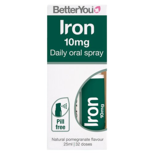 BetterYou Daily 10mg Iron Oral Spray 25ml