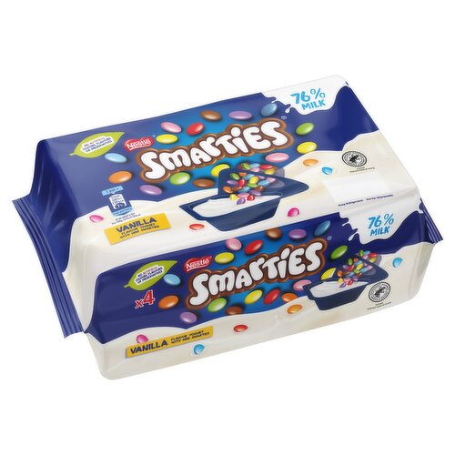 Smarties Vanilla Flavour Yogurt with Mini Smarties 4 x 107g (428g)