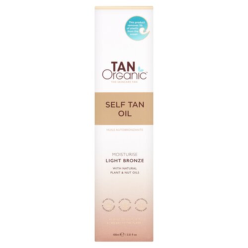 TanOrganic Self Tan Oil Moisturise Light Bronze 100ml