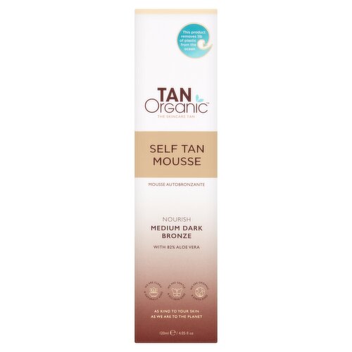 TanOrganic Self Tan Mousse Nourish Medium Dark Bronze 120ml