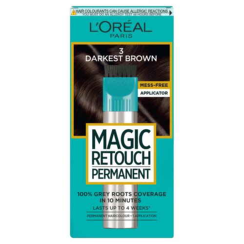 L'Oréal Magic Retouch Instant Root Spray, Grey, Darkest Brown 3: Instantly camouflages grey.