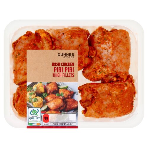Dunnes Stores Irish Chicken Piri Piri Thigh Fillets 500g