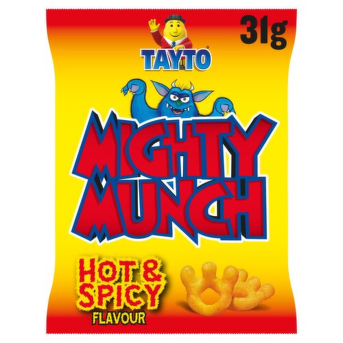 Tayto Mighty Munch Hot & Spicy Flavour Potato Snacks 31g