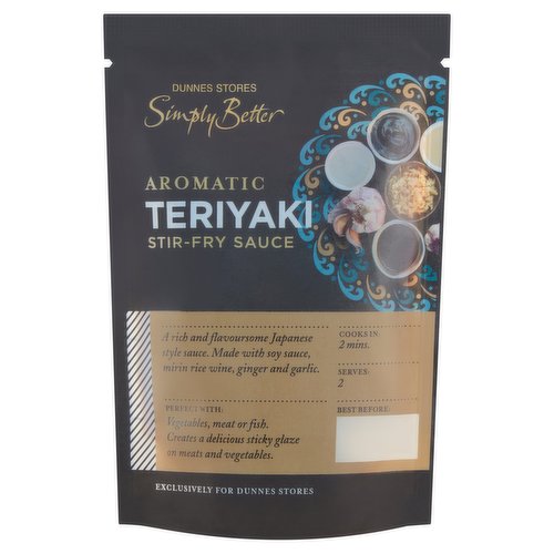 Dunnes Stores Simply Better Aromatic Teriyaki Stir-Fry Sauce 120g